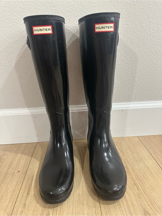 Hunter Shoes - Hunter Gloss Black Knee-High Rain Boots